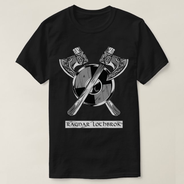 Viking Ragnar Lothbrok Viking Aes Norse Hero Ae T Shirt (Design framsida)