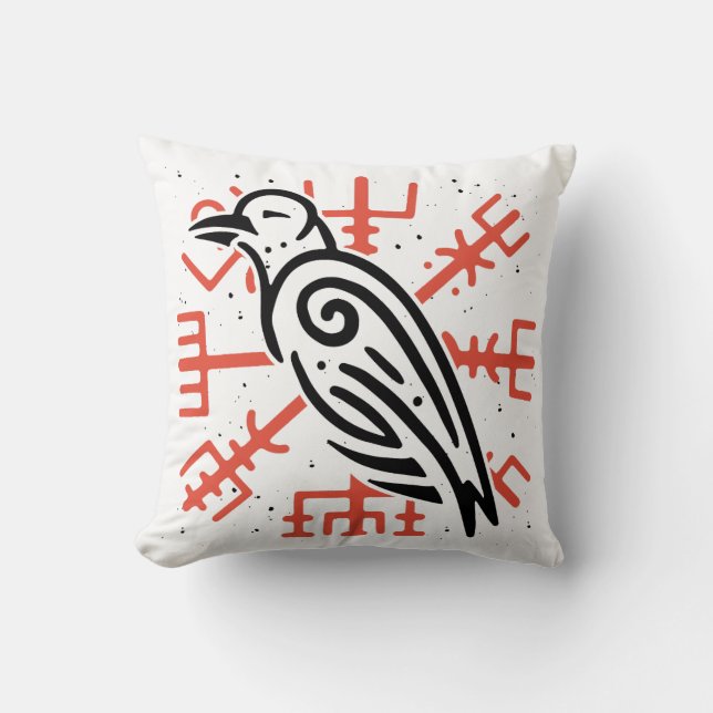 Viking Raven Kudde (Framsida)