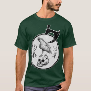 Viking Raven på Skull 1 T Shirt