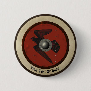 Viking Raven Shield Knapp