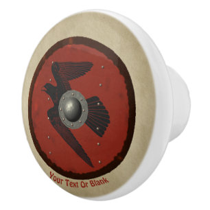 Viking Raven Shield Knopp