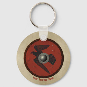 Viking Raven Shield Nyckelring