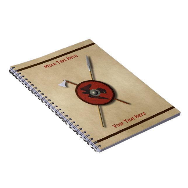 Viking Raven Shield och Weapons Anteckningsbok (Högra Sidan)