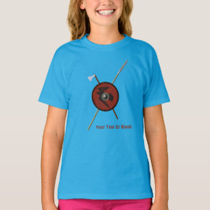Viking Raven Shield och Weapons T Shirt