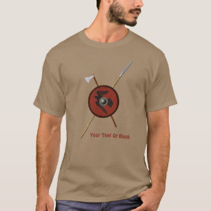 Viking Raven Shield och Weapons T Shirt