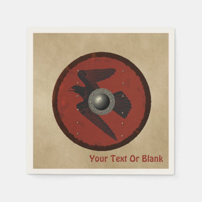 Viking Raven Shield Pappersservett (Framsidan)