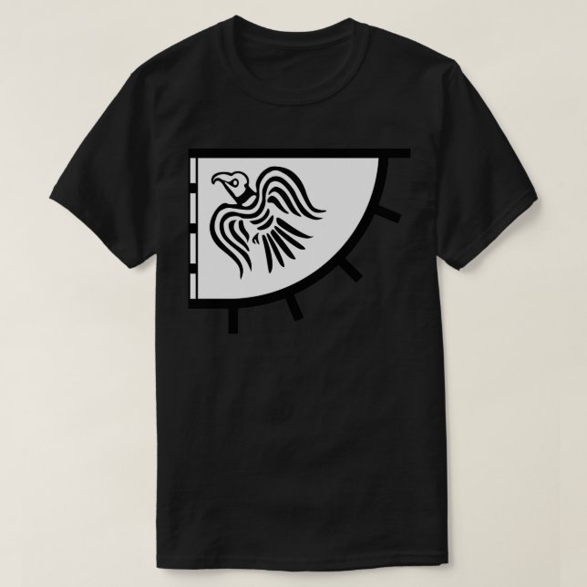Viking Raven War Banner T Shirt (Design framsida)
