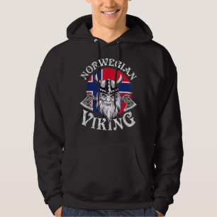 Viking Roliga Norge Flagga Vikingar Hoodie