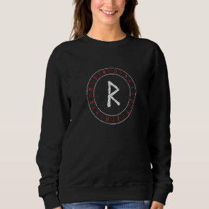 Viking Run Raidho Runisk Cirkel Nordisk Mytologi C T Shirt