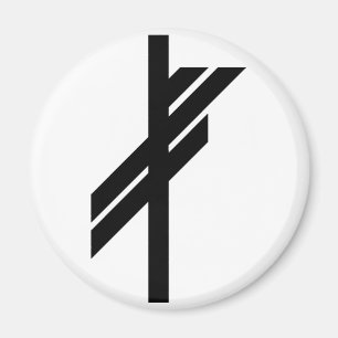 Viking runa - tur - svart magnet