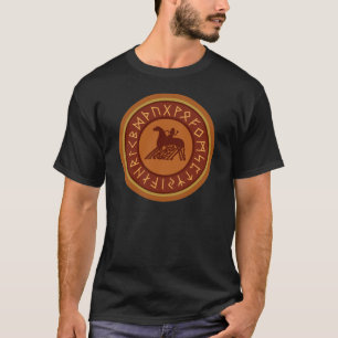 Viking runaSleipnir Odin Emblem T Shirt