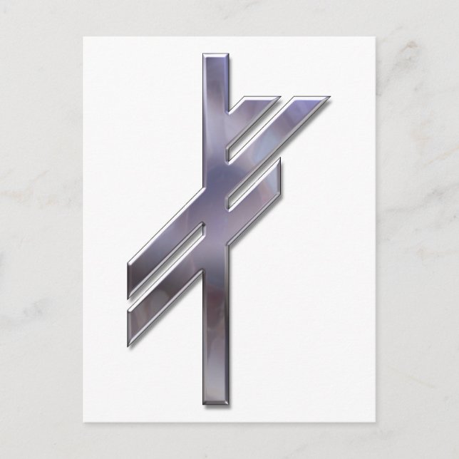 Viking Rune-luck-silver Vykort (Framsida)