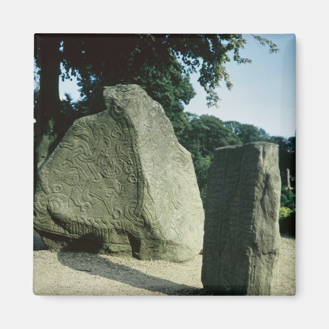 Viking Rune-sten Magnet (Framsidan)