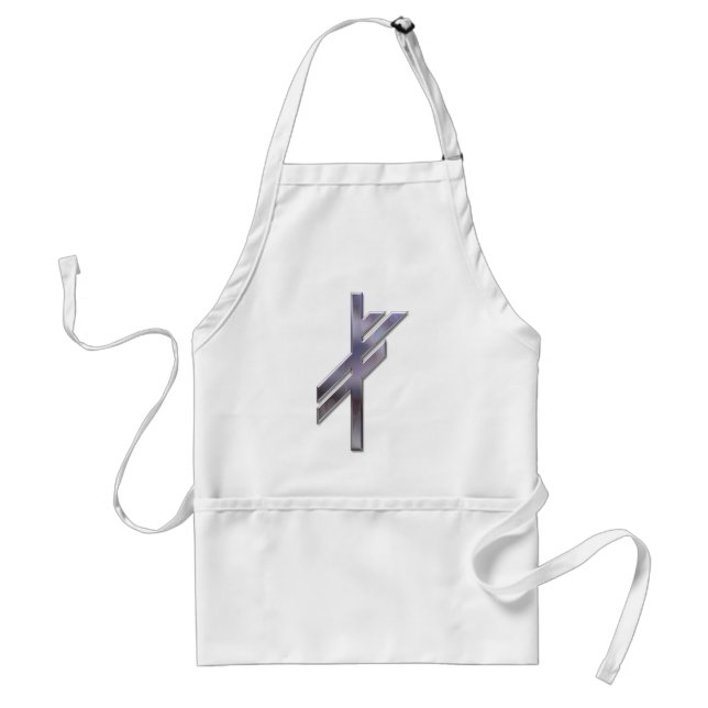 Viking Rune-tur-silver Förkläde (Framsidan)