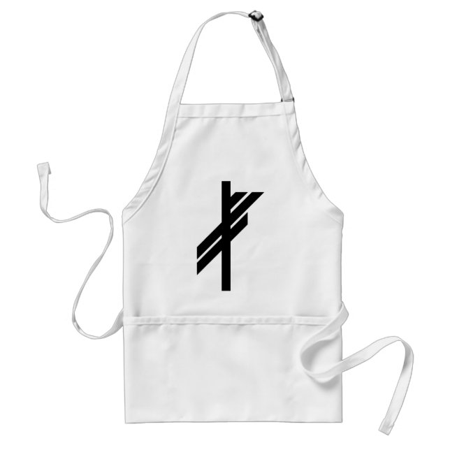 Viking Rune - Tur - svart Förkläde (Framsidan)