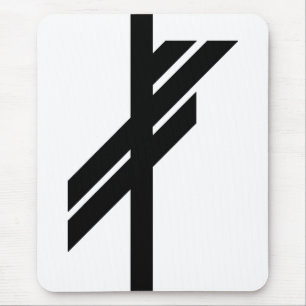 Viking Rune - Tur - svart Musmatta