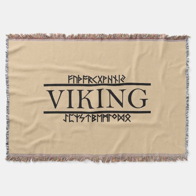 Viking Runes Blanket Filt (Framsidan)
