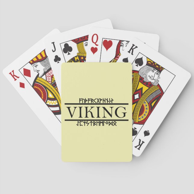 Viking Runes Play-kort (klassiskt) Casinokort (Baksidan)