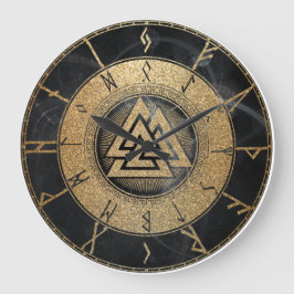 Viking Runes Stor Klocka