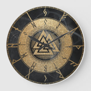 Viking Runes Stor Klocka