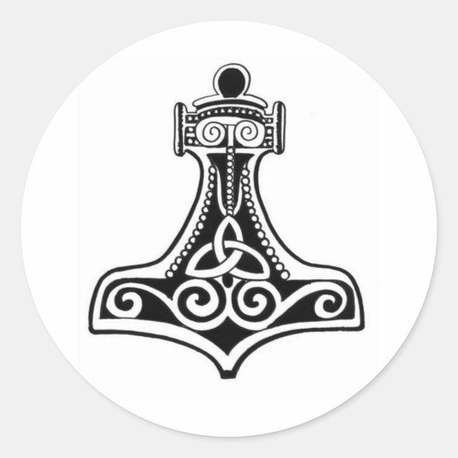 Viking Runt Klistermärke (Framsida)