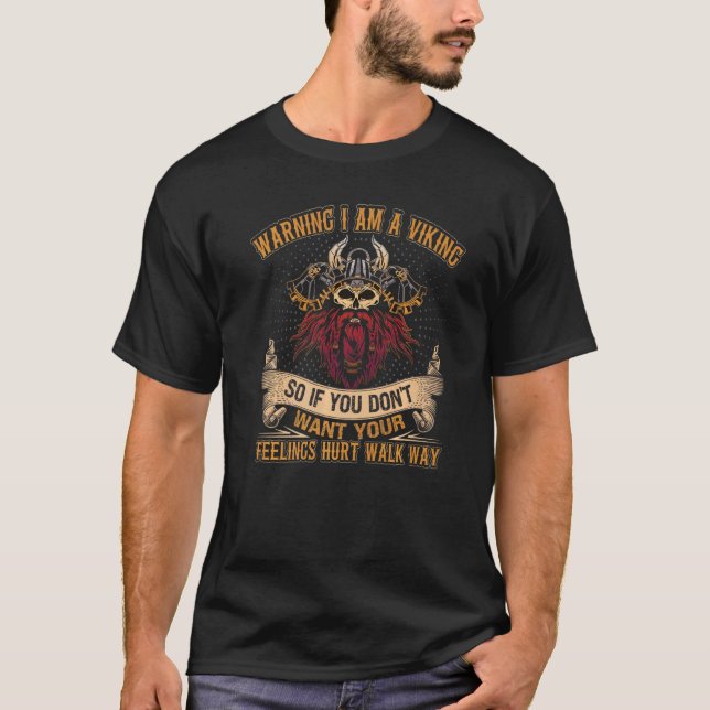 Viking Scandinavian Citte Celtic Mythology T Shirt (Framsida)