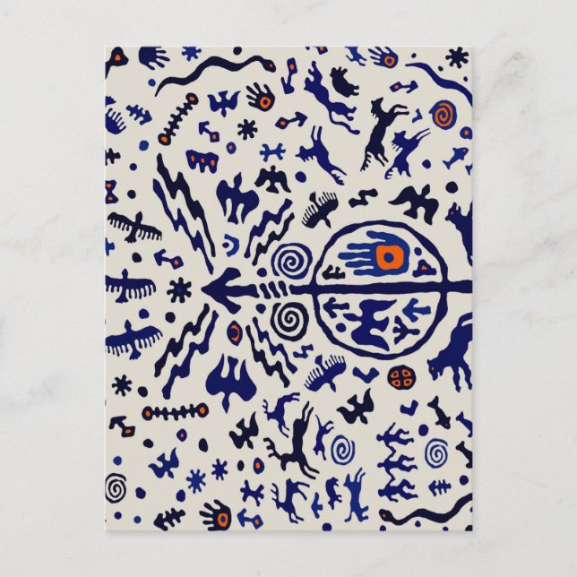 Viking Schaman Rit Talisman Vykort (Framsida)