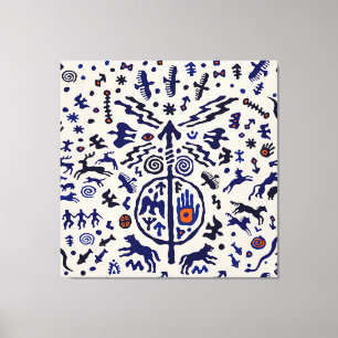 Viking Schaman Ritisk Talisman Canvastryck