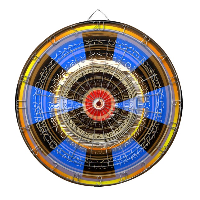 Viking Shield 18 Inch Dart Board Gift för honom Darttavla (Framsidan)