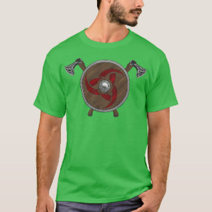 Viking Shield Axes Red 1 T Shirt