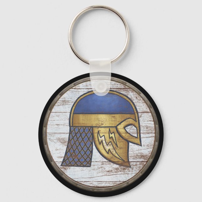 Viking Shield Keychain - Helm Nyckelring (Framsida)