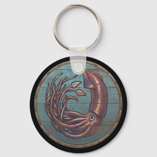 Viking Shield Keychain - Kraken Nyckelring