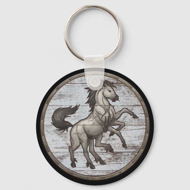 Viking Shield Keychain - Sleipnir Nyckelring (Framsida)