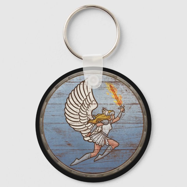 Viking Shield Keychain - Valkyrie Nyckelring (Framsida)