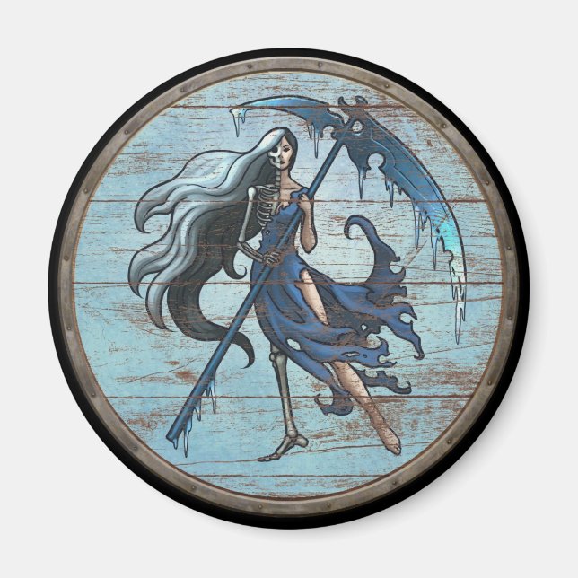 Viking Shield Magnet - Hel (Framsidan)