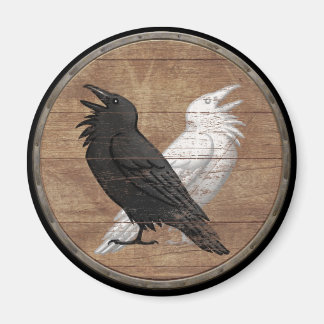 Viking Shield Magnet - Odins Ravens