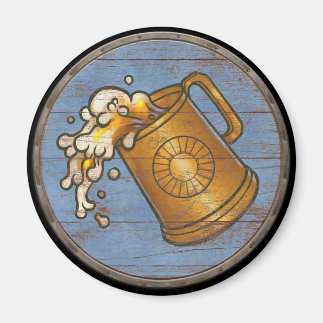 Viking Shield Magnet - Tankard (Framsidan)