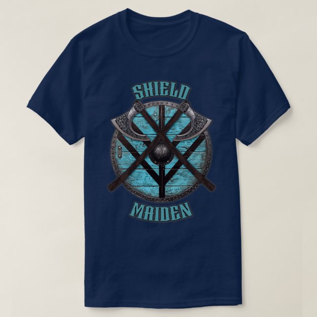 Viking Shield Maiden-design T Shirt (Design framsida)