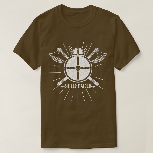 Viking Shield Maiden T Shirt (Design framsida)