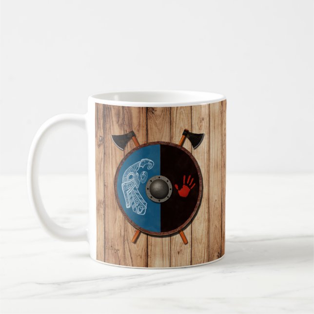 Viking Shield och Axes Kaffemugg (Vänster)