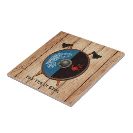 Viking Shield och Axes Kakelplatta