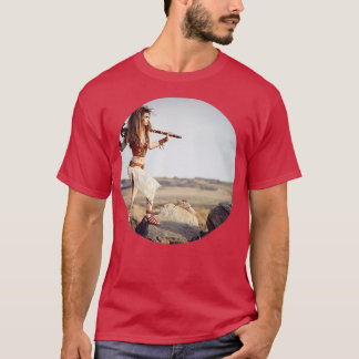 Viking Shieldmaiden Circular Image T Shirt