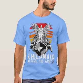 Viking Shieldmaiden Vintage Raven T Shirt