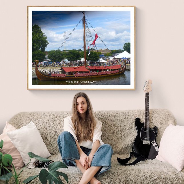 Viking Ship hamnen i Green Bay, Wisconsin Poster (Skapare uppladdad)