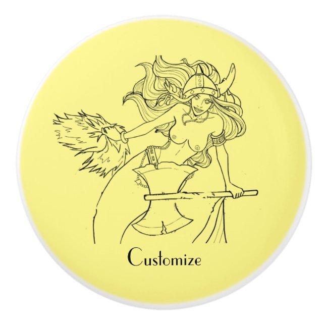 Viking Sjöjungfru Warrior Thunder_Cove Knopp (Framsidan)