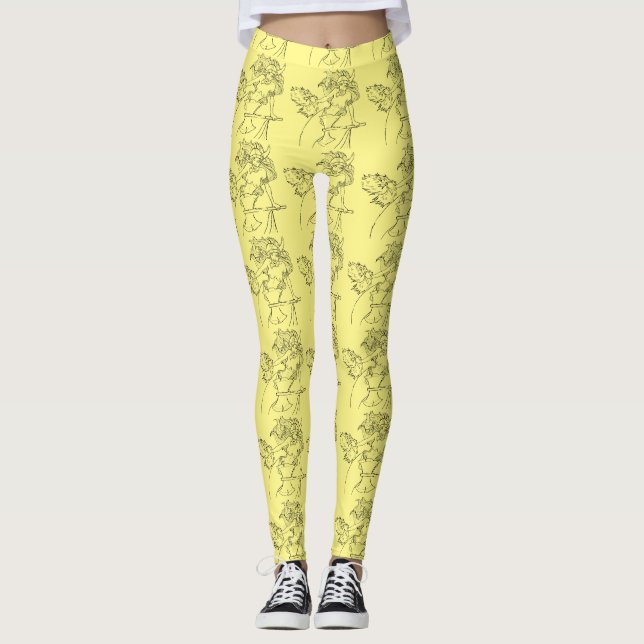 Viking Sjöjungfru Warrior Thunder_Cove Leggings (Framsida)