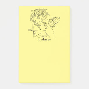 Viking Sjöjungfru Warrior Thunder_Cove Post-it Block