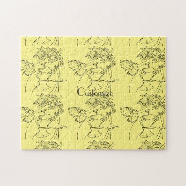 Viking Sjöjungfru Warrior Thunder_Cove Pussel (Horisontell)