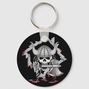 Viking skalle nyckelring