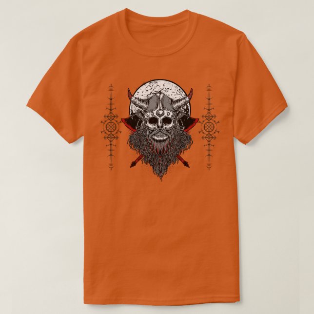 Viking Skeleton T Shirt (Design framsida)